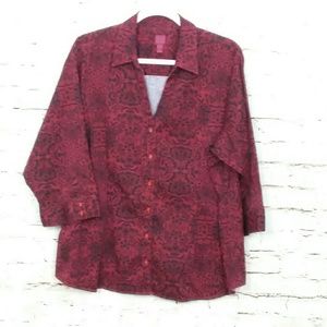 212 Collection button down blouse